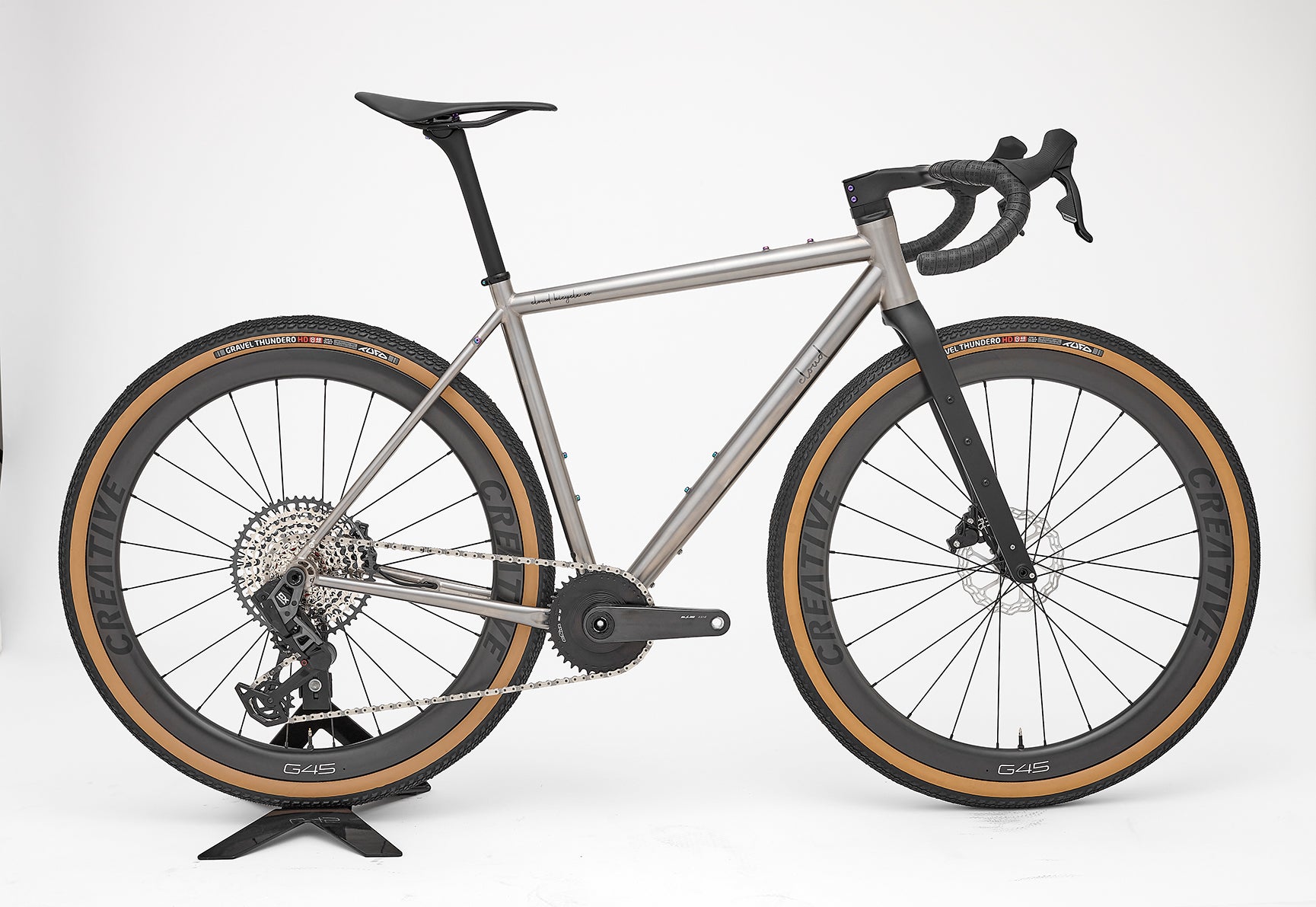 Titanium Adventure Bike – Cloud Bicycle SRAM GX Eagle AXS