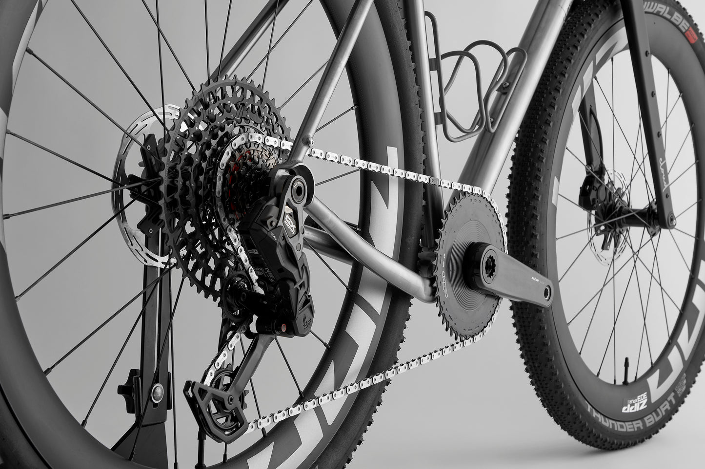 CLOUD Adventure Titanium Bike - ZIPP 303 XPLR S SRAM GX Eagle Mullet AXS