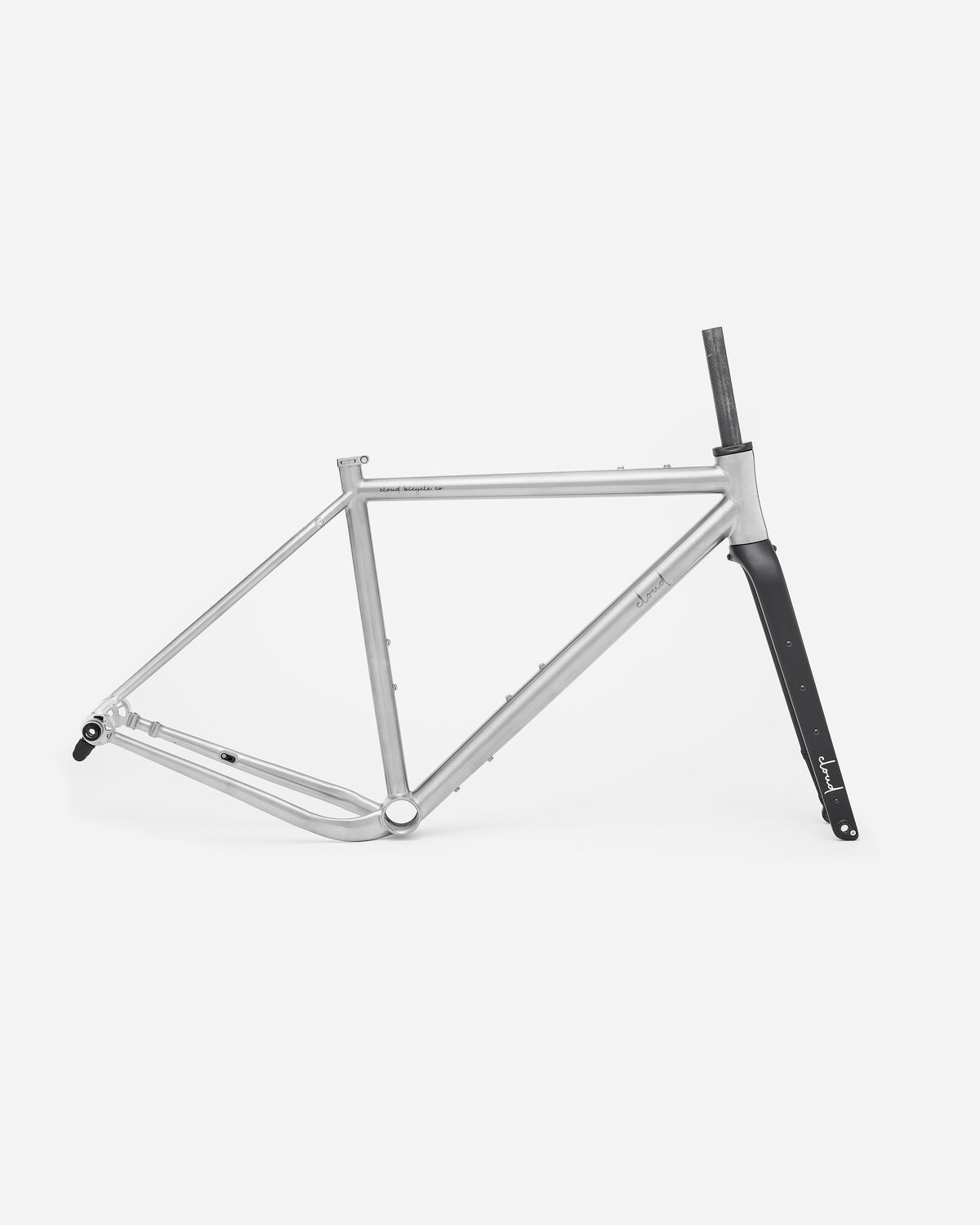 CLOUD Gravel Titanium Frameset and Fork, side profile