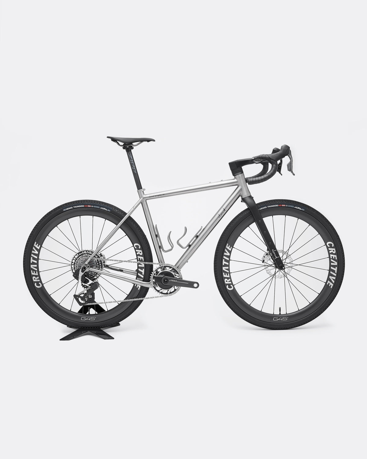 CLOUD Gravel Race Titanium Bike SRAM XPLR Red AXS, side profile