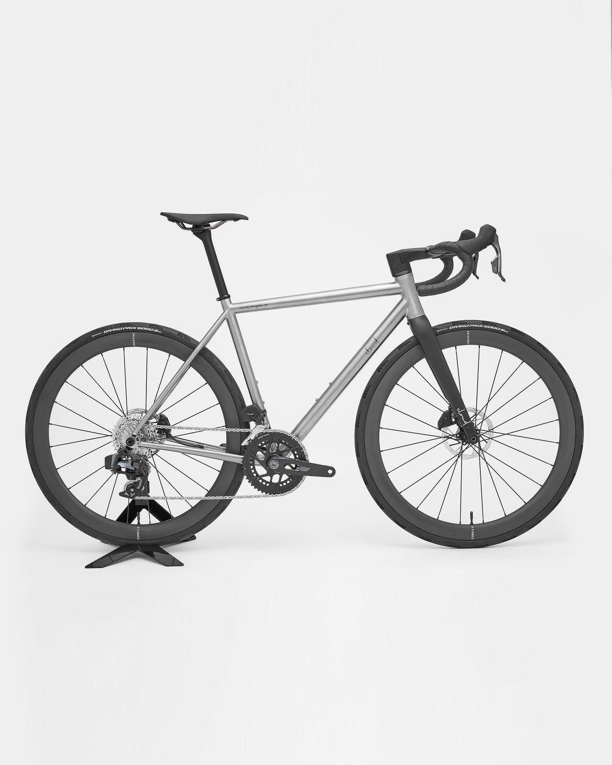 CLOUD All-Road Titanium Bike SRAM Rival E1 AXS 2x, side profile